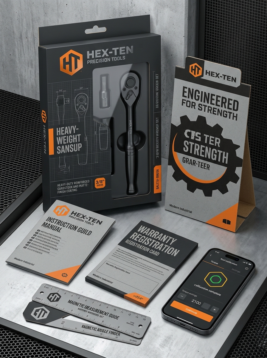 Mastering Adjustable Wrench Packaging Design: Conceptual Frameworks and Visual Aesthetics Image