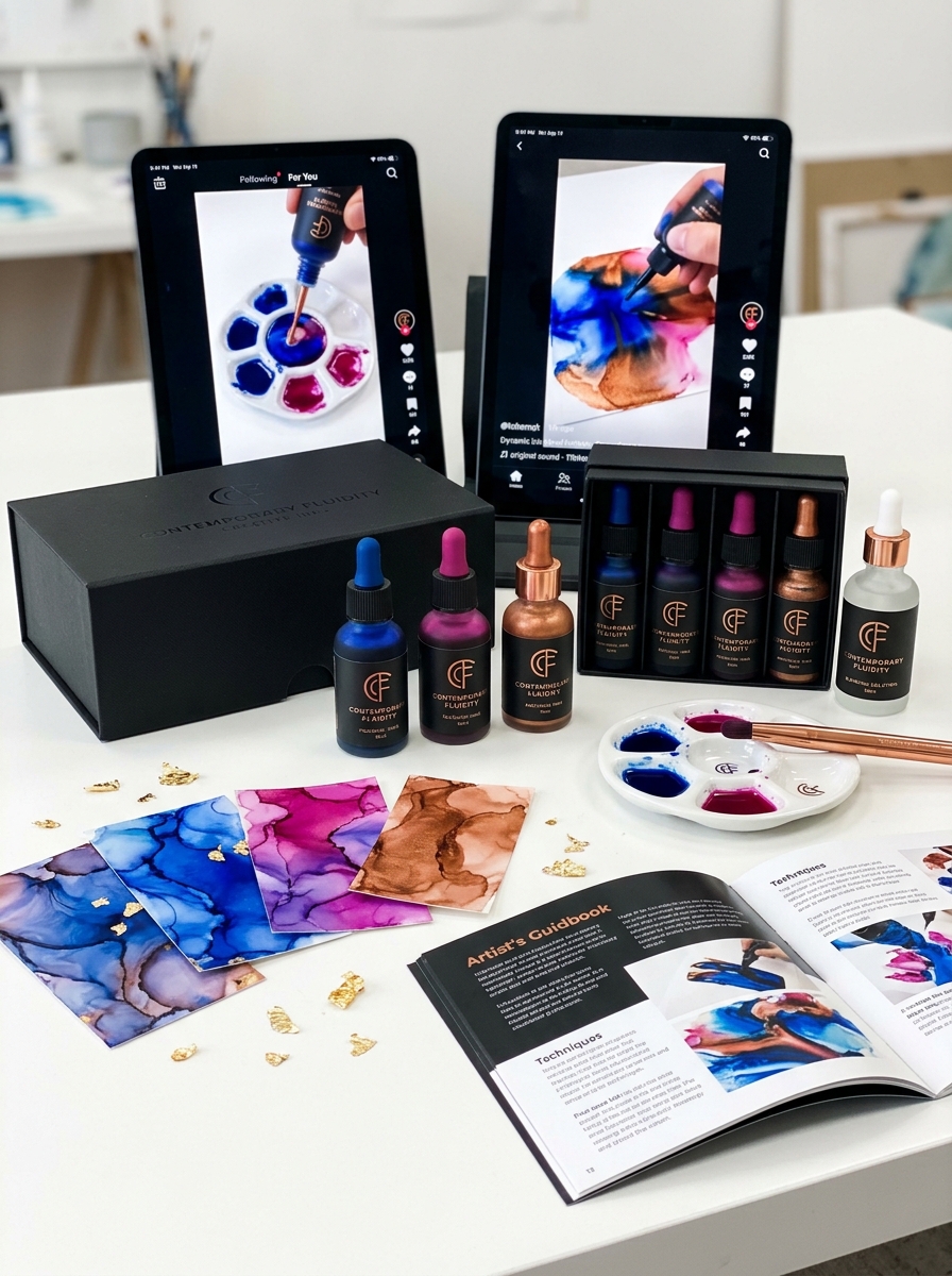 Alcohol Ink Packaging Design: Mastering Aesthetics and Essential Branding Concepts Image
