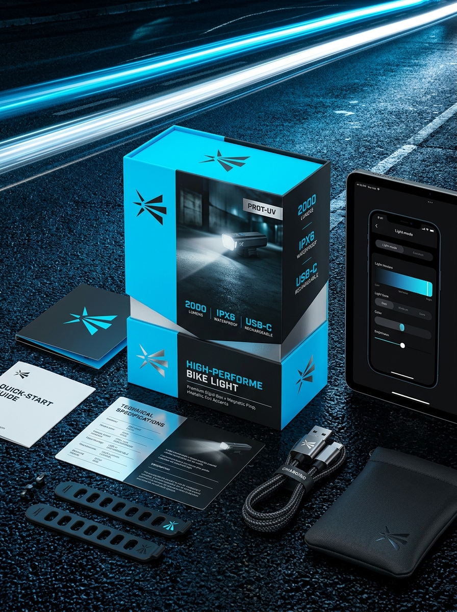 Mastering Bike Light Set Packaging Design: Essential Aesthetic Trends and Functional Requirements Image