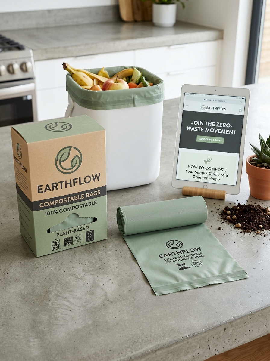 Biodegradable Waste Bag Packaging Design: Key Concepts and Aesthetic Principles Image