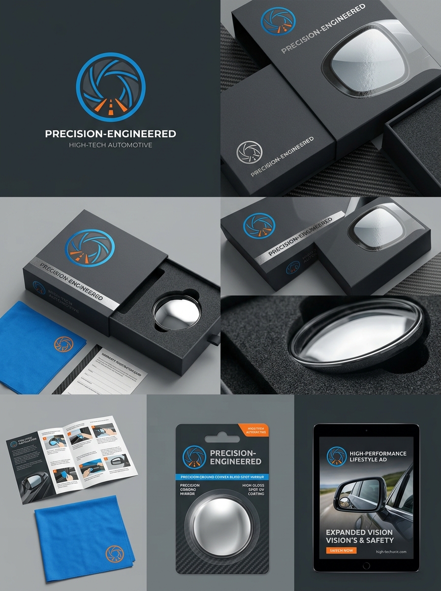 Blind Spot Mirror Packaging Design: Essential Aesthetics and Conceptual Guidelines Image