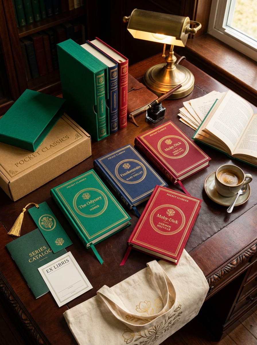Essential Design Principles for Bloomsbury Pocket Classics Packaging and Visual Aesthetic Image