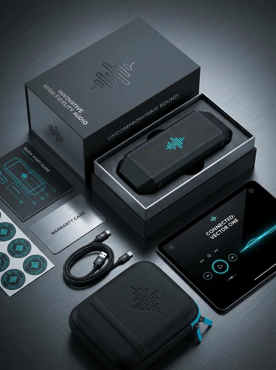Bluetooth Speaker Packaging: Key Design Principles and Visual Aesthetic Concepts Image