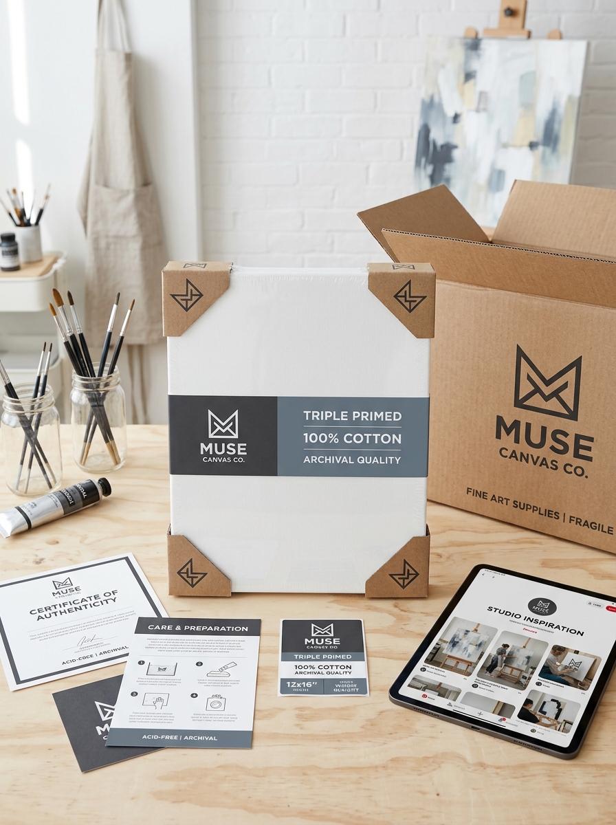 Canvas Panel Packaging Design: Essential Aesthetics and Visual Concepts Image