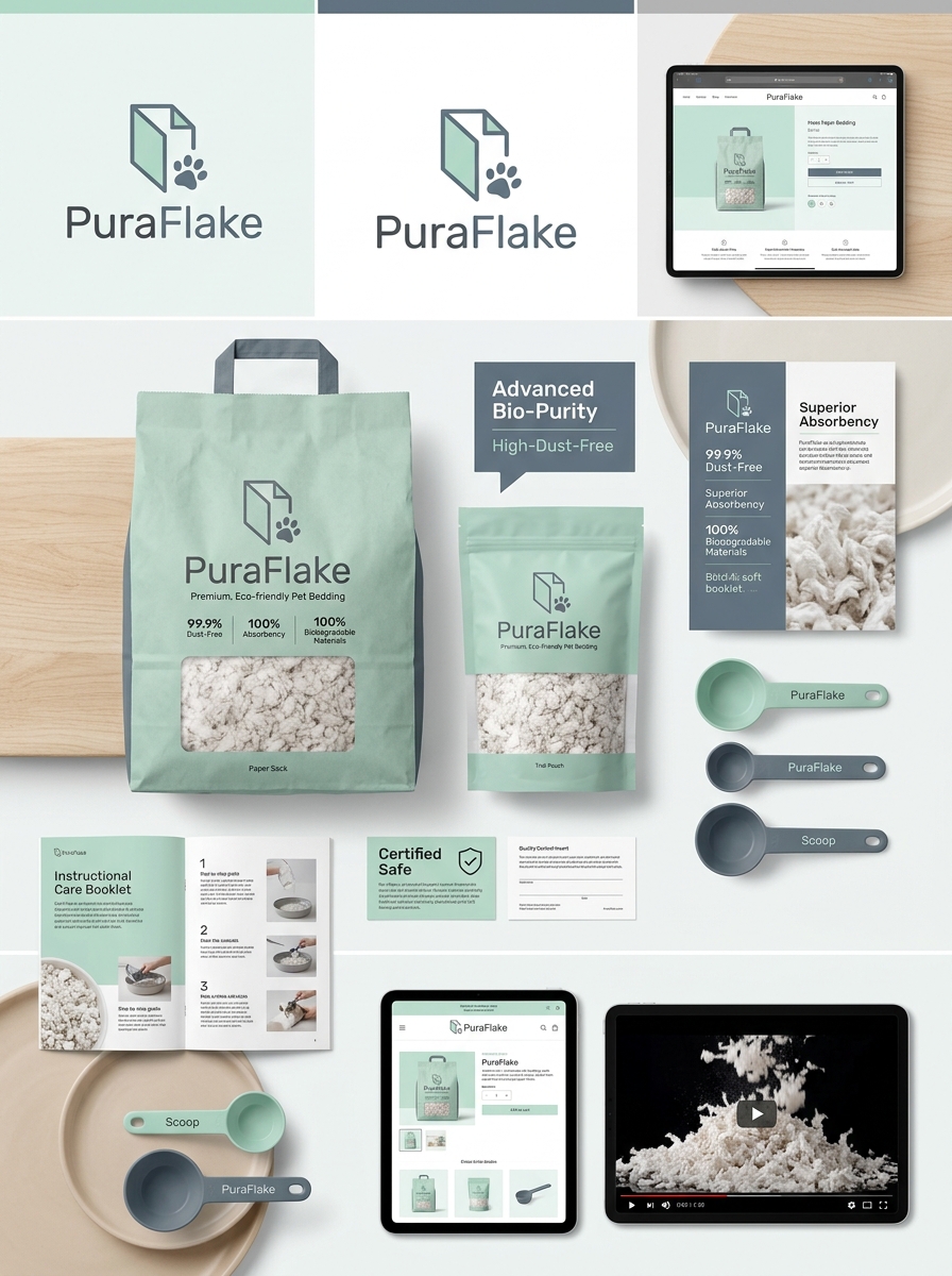 Optimizing Visual Identity and Structural Design for Compressed Paper Bedding Packaging Image