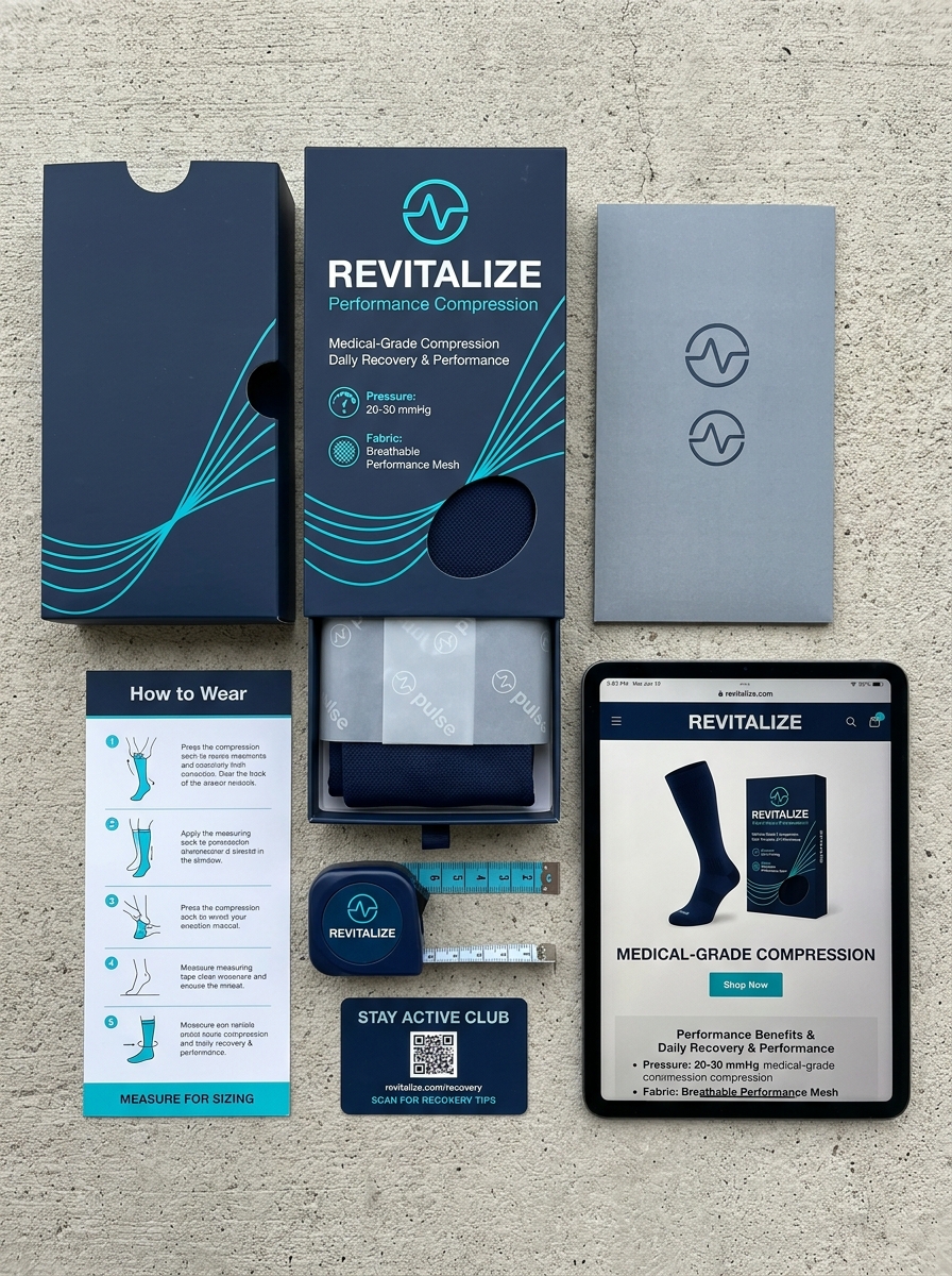 Compression Sock Packaging Design: Essential Aesthetic and Conceptual Guidelines Image