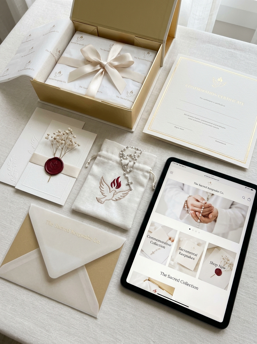 Refining Confirmation Packaging Design: Essential Concepts and Sacramental Visual Aesthetics Image