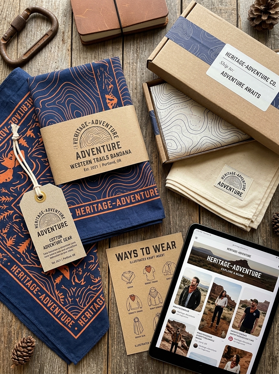 Mastering Cotton Bandana Packaging: Design Aesthetics and Creative Concepts Image