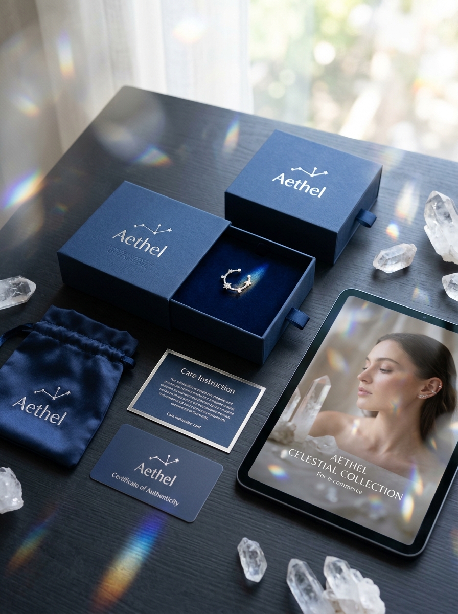 Mastering Crystal Ear Cuff Packaging: Aesthetic Design Principles and Conceptual Insights Image
