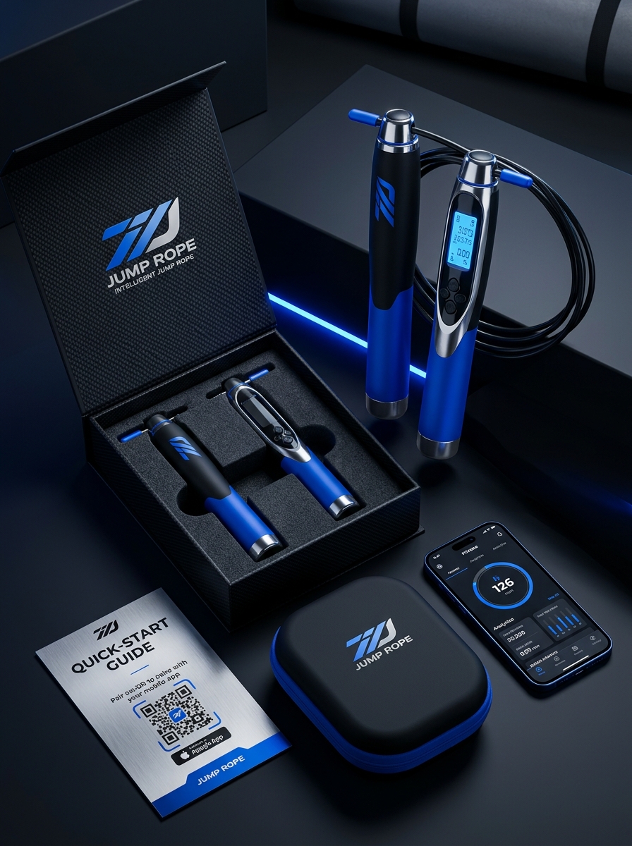 Digital Jump Rope Packaging: Essential Design Concepts and Modern Fitness Aesthetics Image