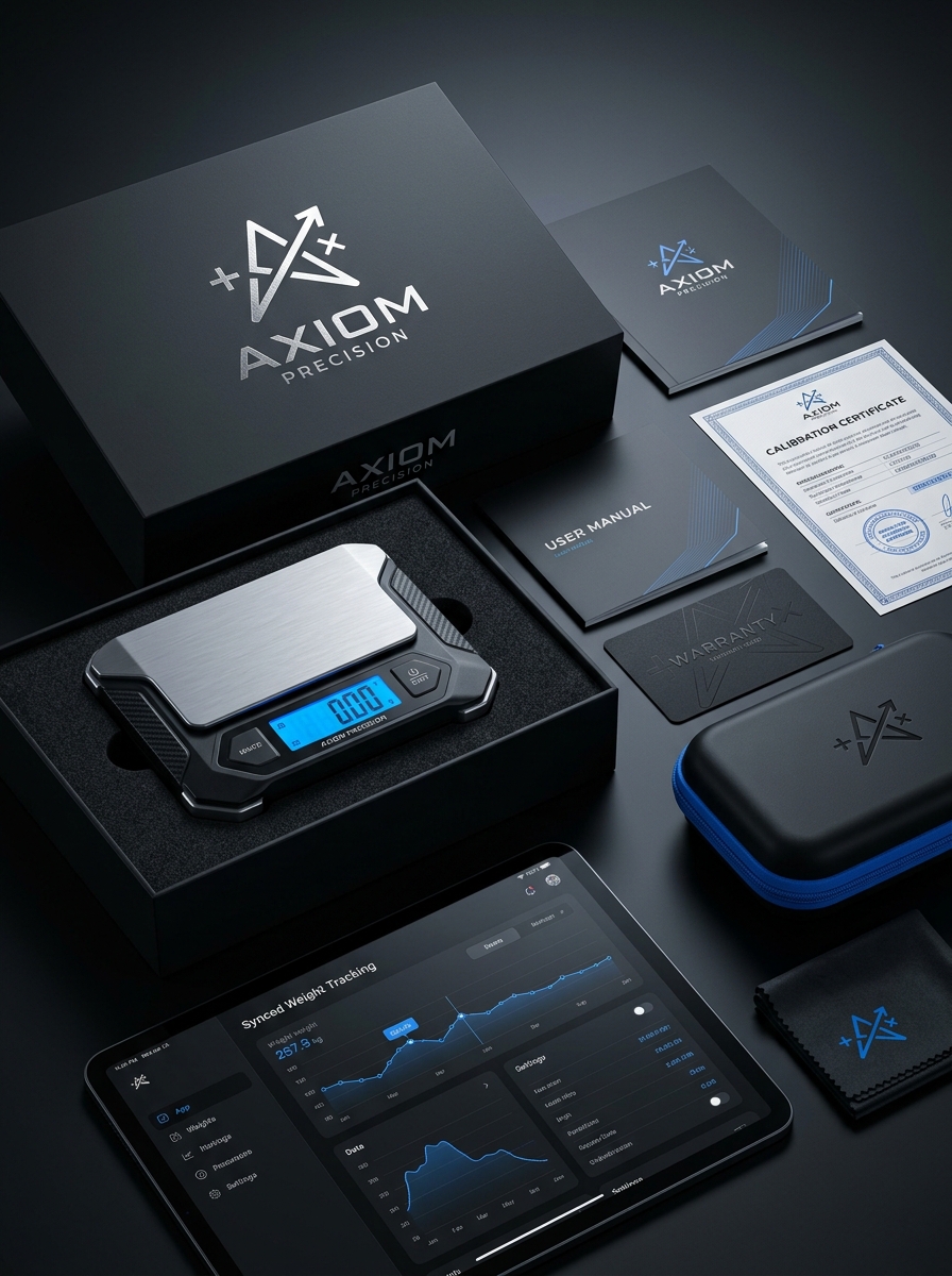 Precision Digital Pocket Scale Packaging: Essential Design Concepts and Visual Aesthetics Image