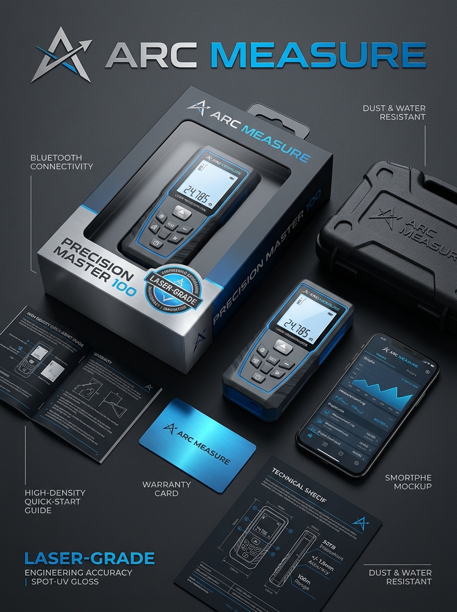 Digital Tape Measure Packaging: Essential Design Concepts and Aesthetic Guidelines Image