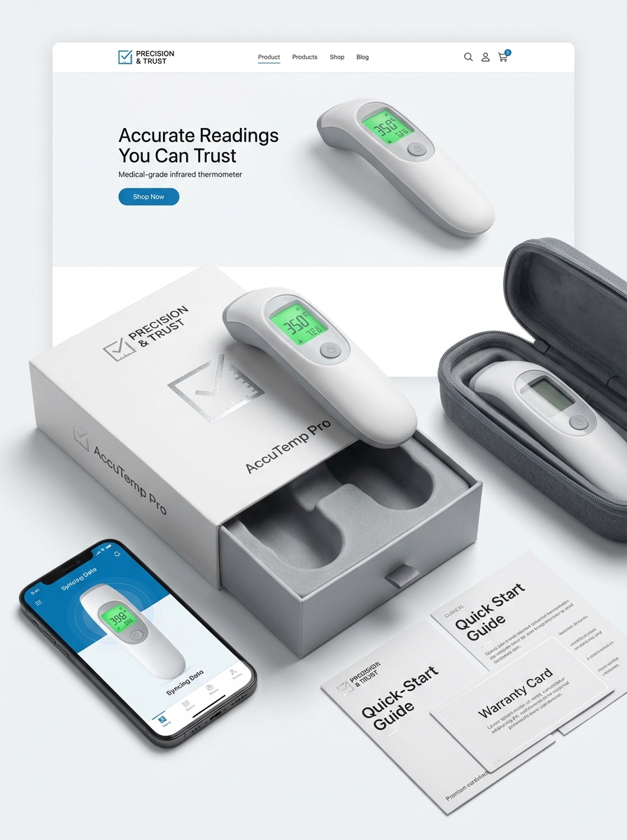Digital Thermometer Packaging: Essential Design Principles and Visual Aesthetics Image