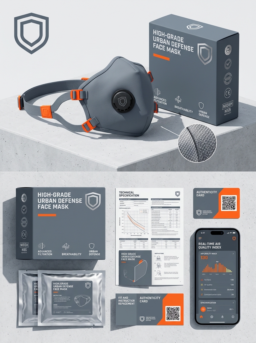 Mastering Dust Mask Packaging Design Through Innovative Concepts and Visual Aesthetics Image