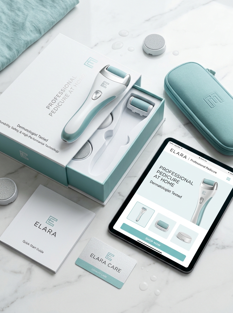 Mastering Electric Foot File Packaging Design: Key Aesthetic and Functional Concepts Image