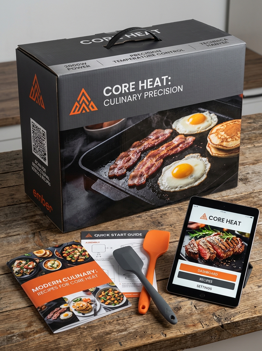 Electric Griddle Packaging Design: Key Aesthetic and Conceptual Principles for Visual Impact Image