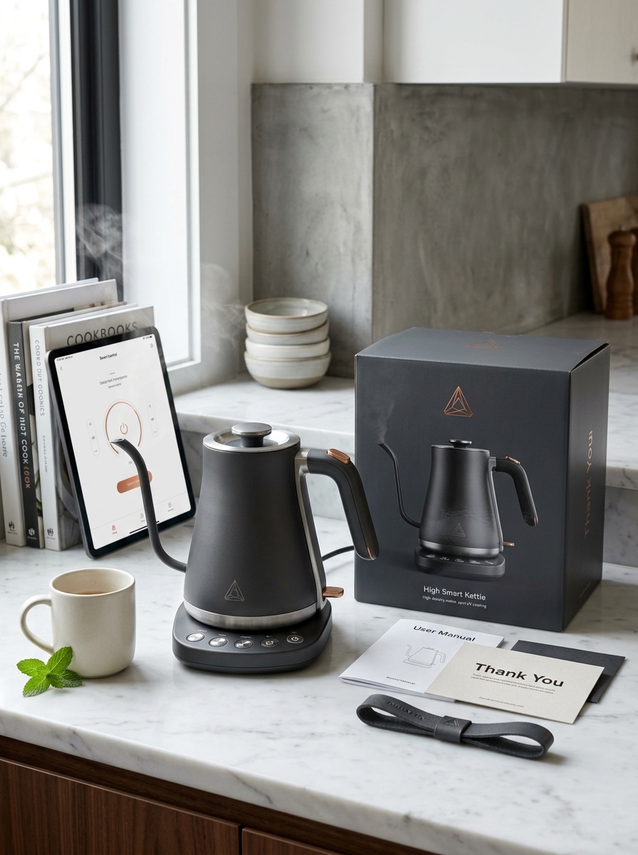 Mastering Electric Kettle Packaging Design: Essential Aesthetics and Branding Concepts Image