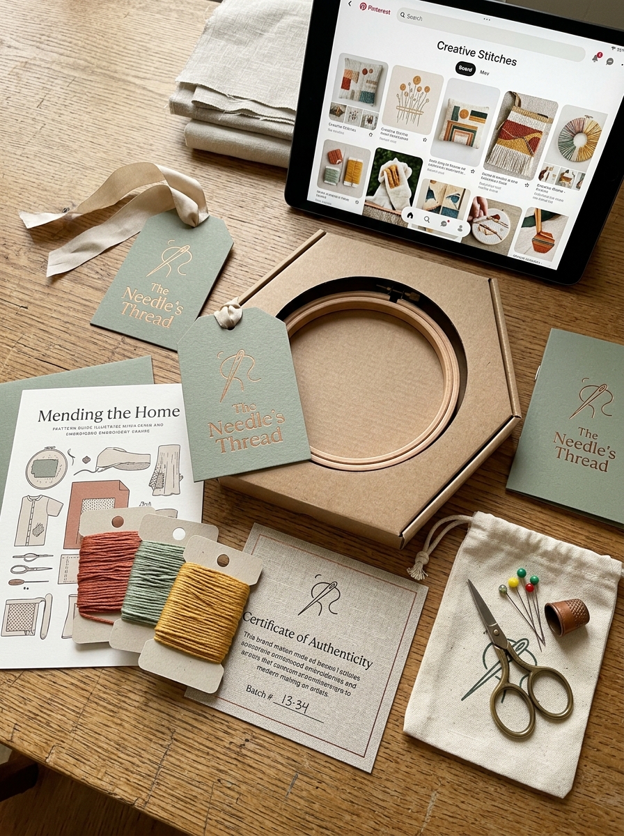 Mastering Embroidery Hoop Packaging Design: Aesthetic Principles and Creative Concepts Image