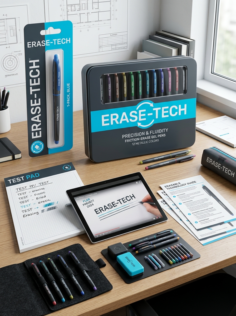 Essential Guidelines for Erasable Gel Pen Packaging Design and Aesthetic Development Image