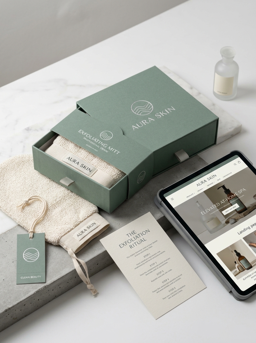 Exfoliating Mitt Packaging Design: Key Aesthetic Trends and Brand Identity Tips Image
