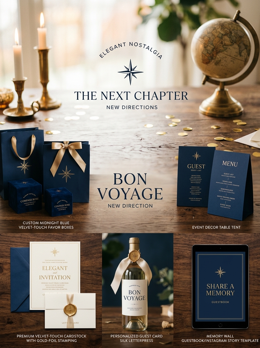 Mastering Aesthetics and Visual Concepts for Memorable Farewell Party Packaging Design Image