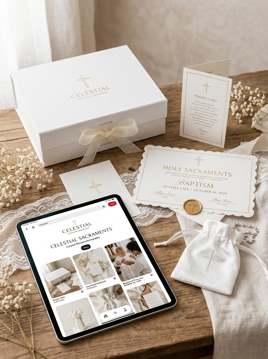 Elevating First Communion Packaging Design Through Sacred Aesthetics and Symbolic Concepts Image