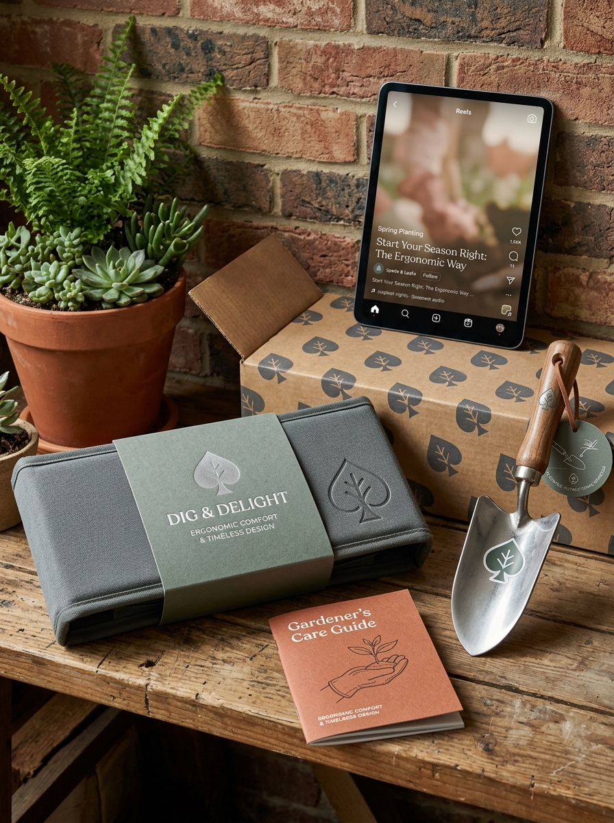 Garden Kneeler Packaging Design: Essential Aesthetic and Branding Concepts Image
