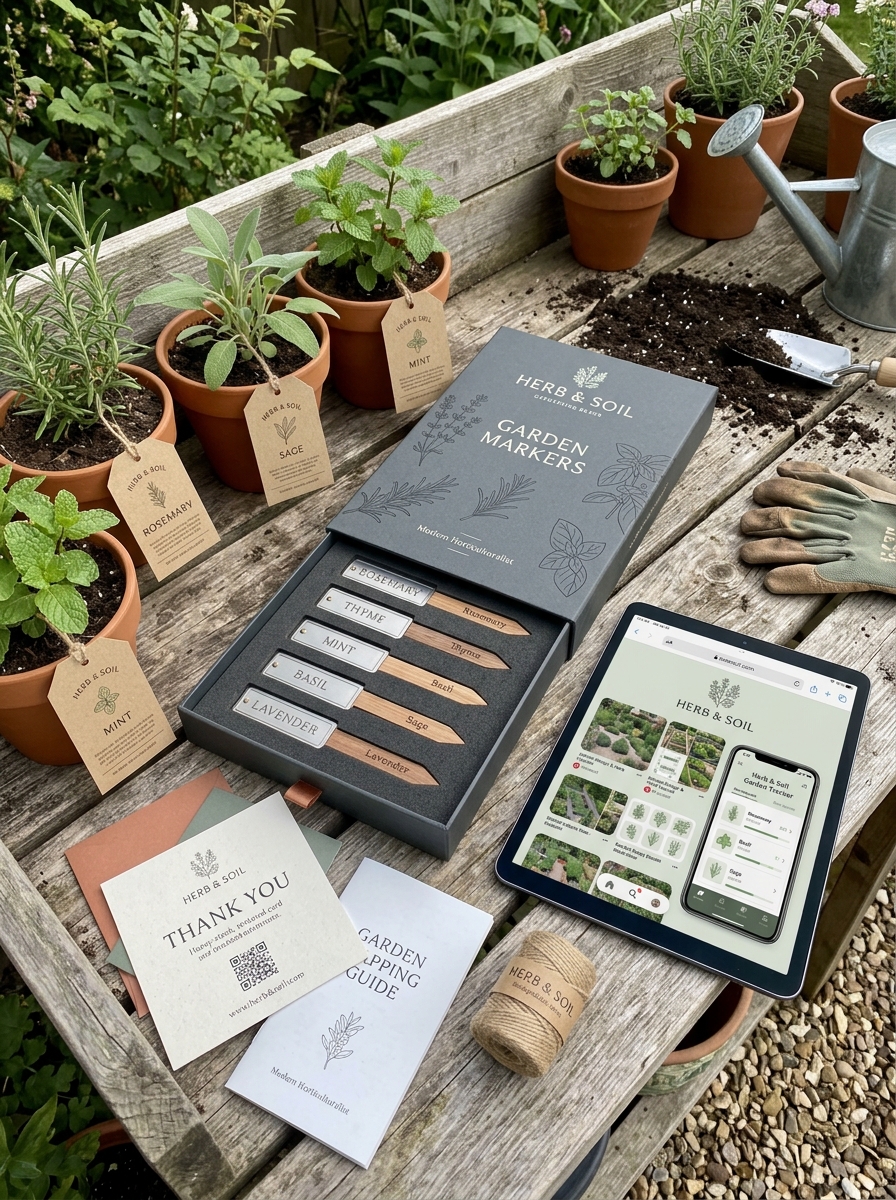 Effective Garden Marker Packaging Design: Essential Visual Concepts and Aesthetic Principles Image