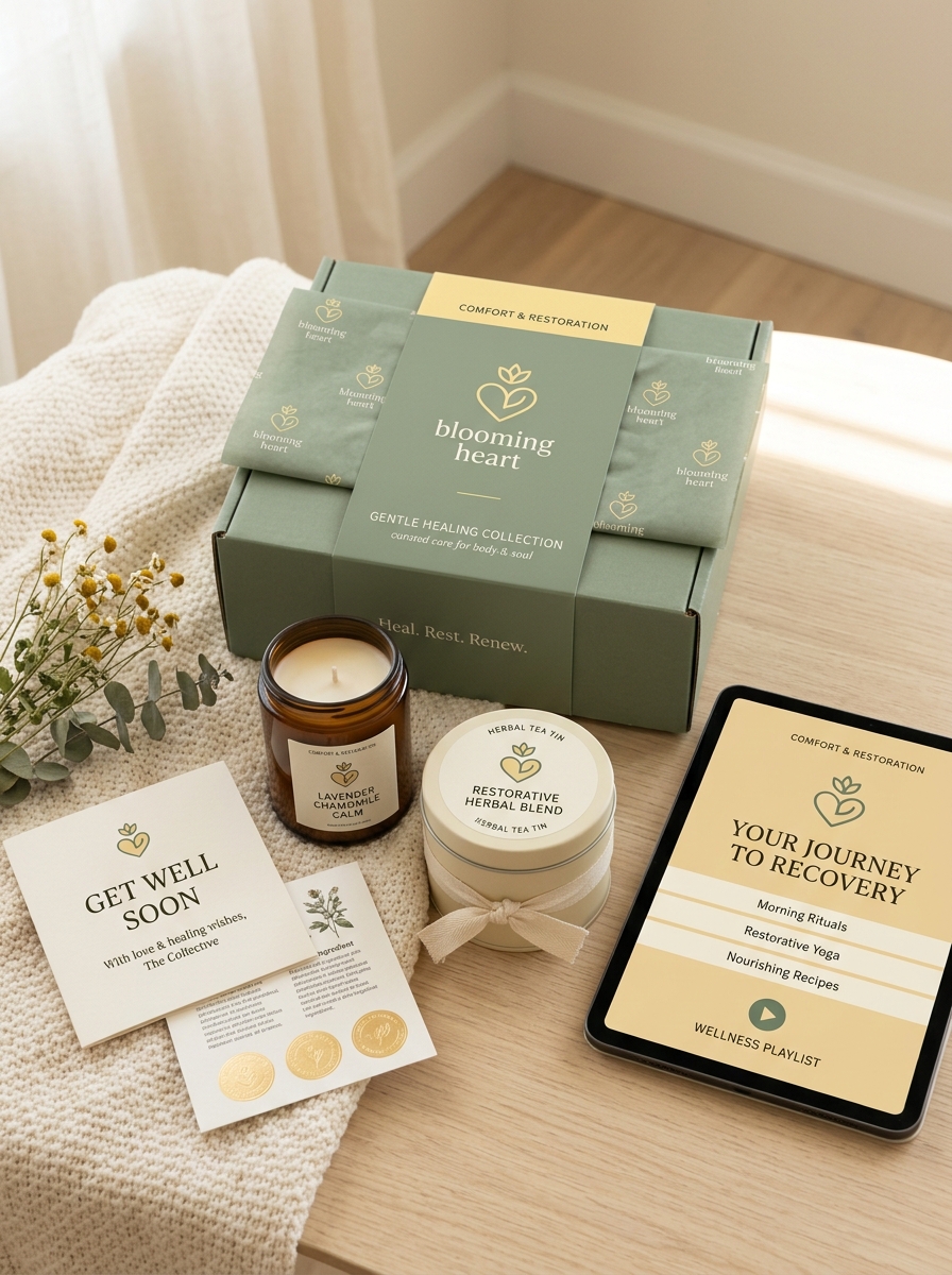 Elevating Get Well Soon Packaging Design Through Empathetic Aesthetics and Healing Concepts Image