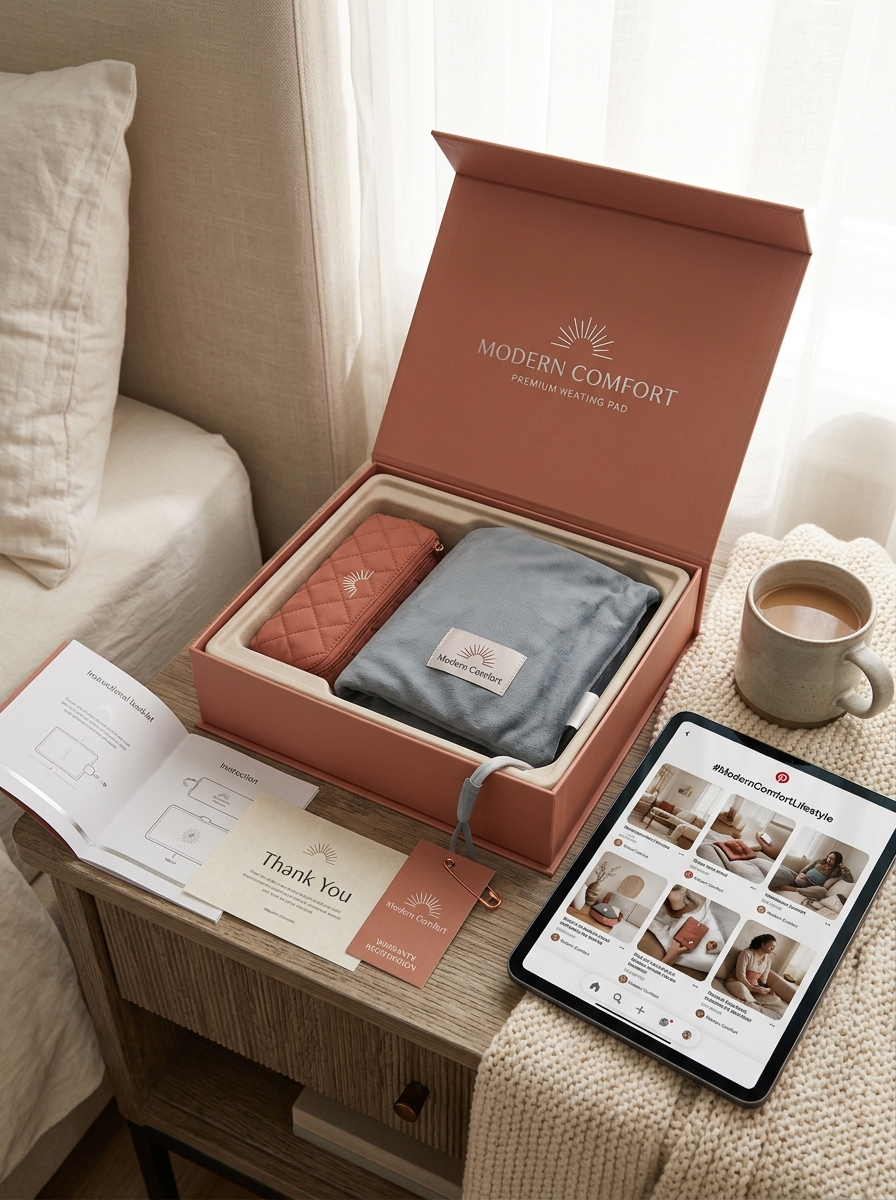 Elevating Heating Pad Packaging Design: Essential Aesthetic Principles and Visual Concepts Image