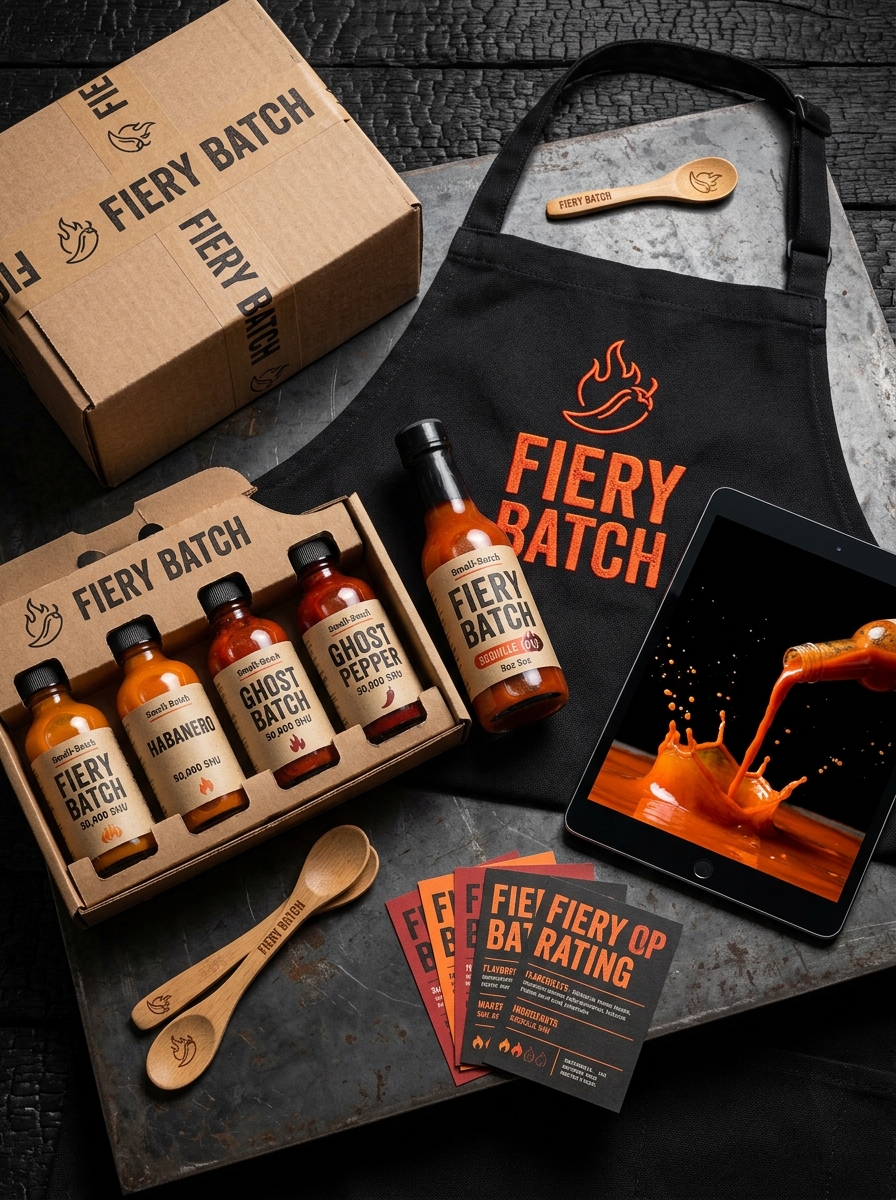 Mastering Hot Sauce Sampler Packaging Design Concepts and Visual Aesthetics Image
