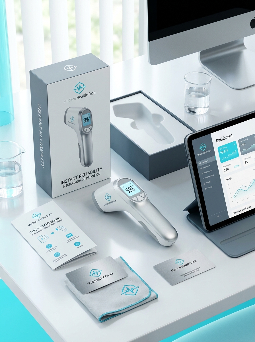 Infrared Thermometer Packaging Design: Key Aesthetic and Conceptual Guidelines Image