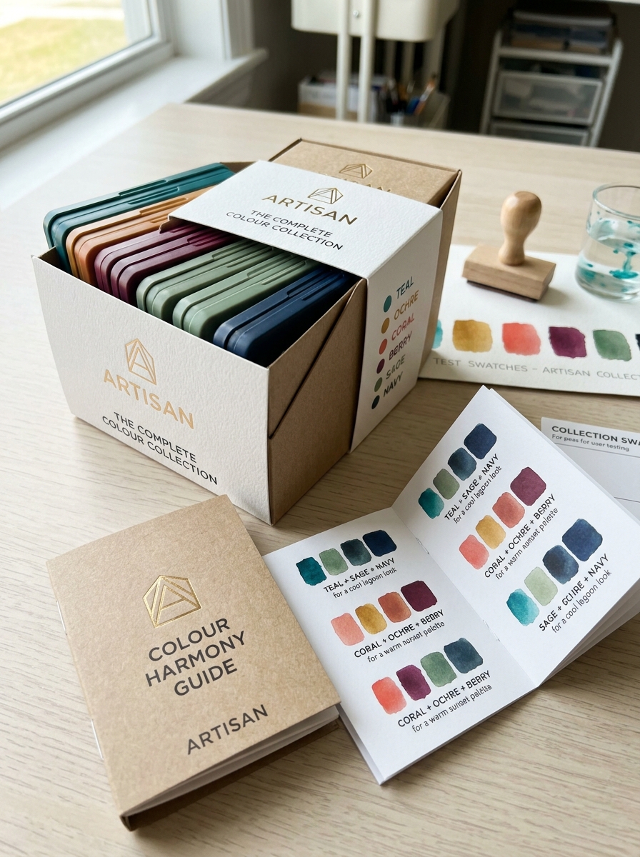 Maximizing Ink Pad Set Packaging Design Impact through Visual Aesthetic Innovation Image