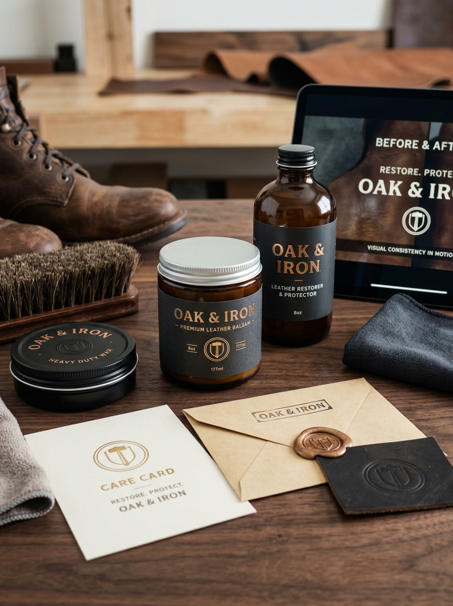 Essential Leather Conditioner Packaging Design Principles and Aesthetic Concepts Image