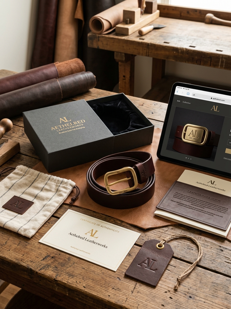 Leather Waist Belt Packaging: Essential Aesthetics and Design Concepts Image