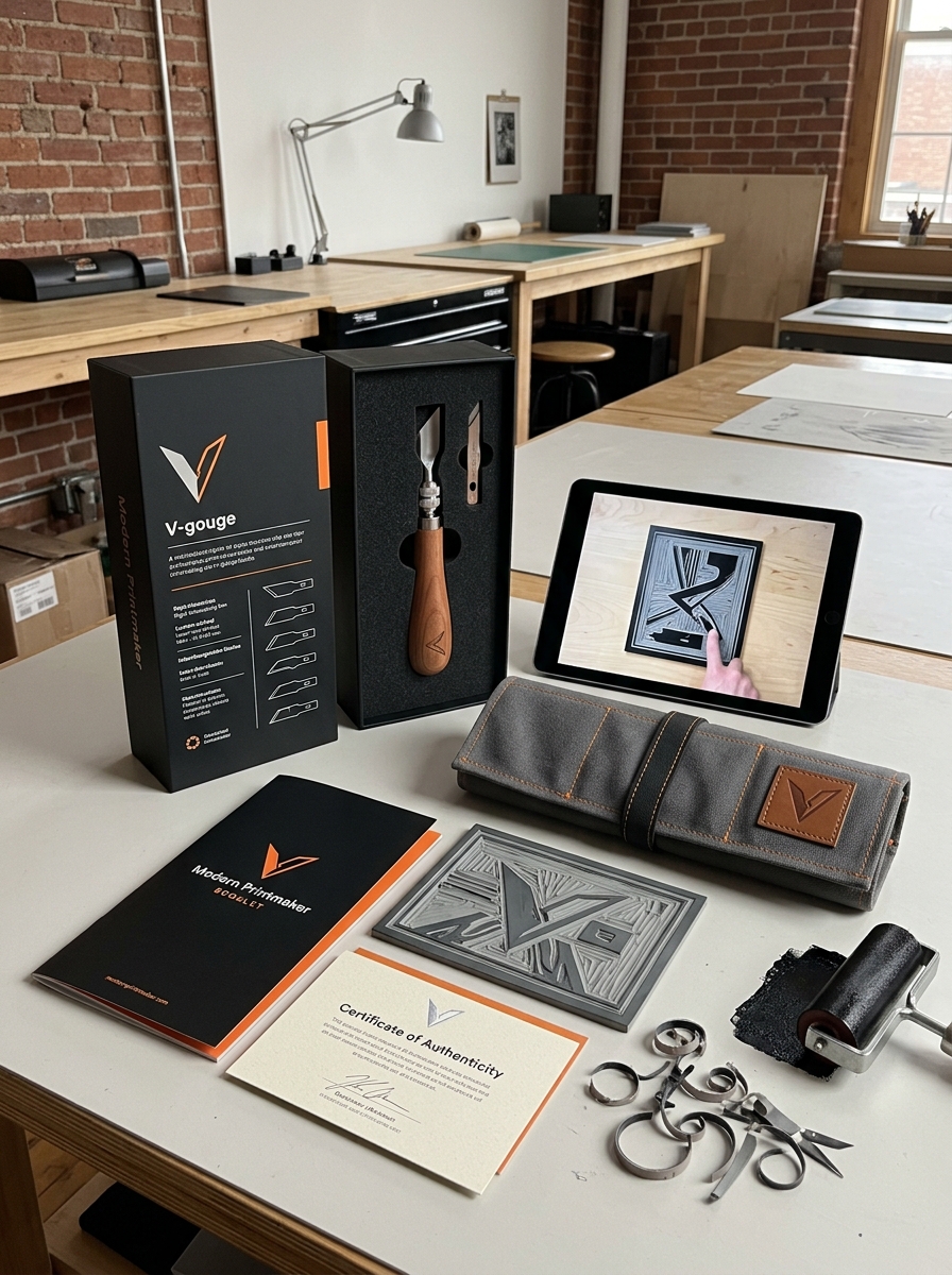Linoleum Cutting Tool Packaging Design: Essential Concepts and Aesthetic Principles Image