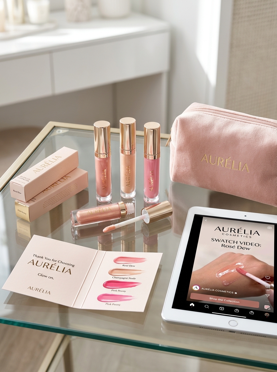 Key Elements of High-Impact Lip Gloss Packaging Design and Brand Aesthetics Image