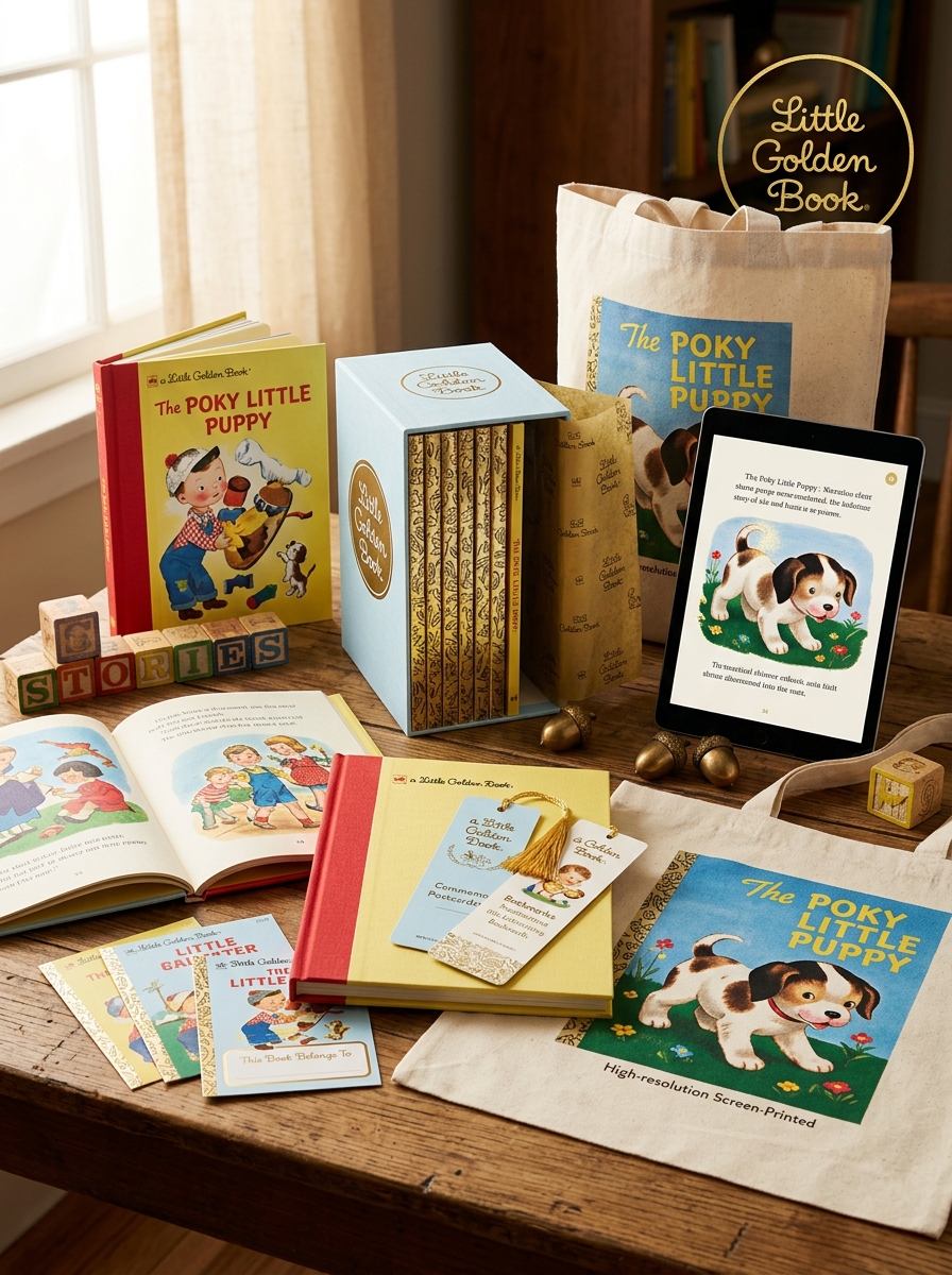 Essential Principles of Little Golden Book Packaging Design and Brand Aesthetic Image