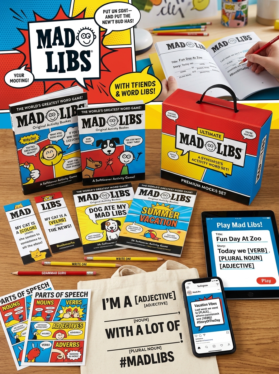 Mastering Mad Libs Book Packaging: Creative Design Concepts and Visual Aesthetics Image