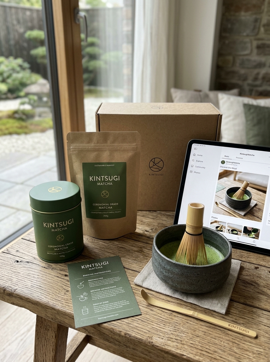 Mastering Matcha Green Tea Packaging Design: Aesthetic Trends and Brand Identity Concepts Image