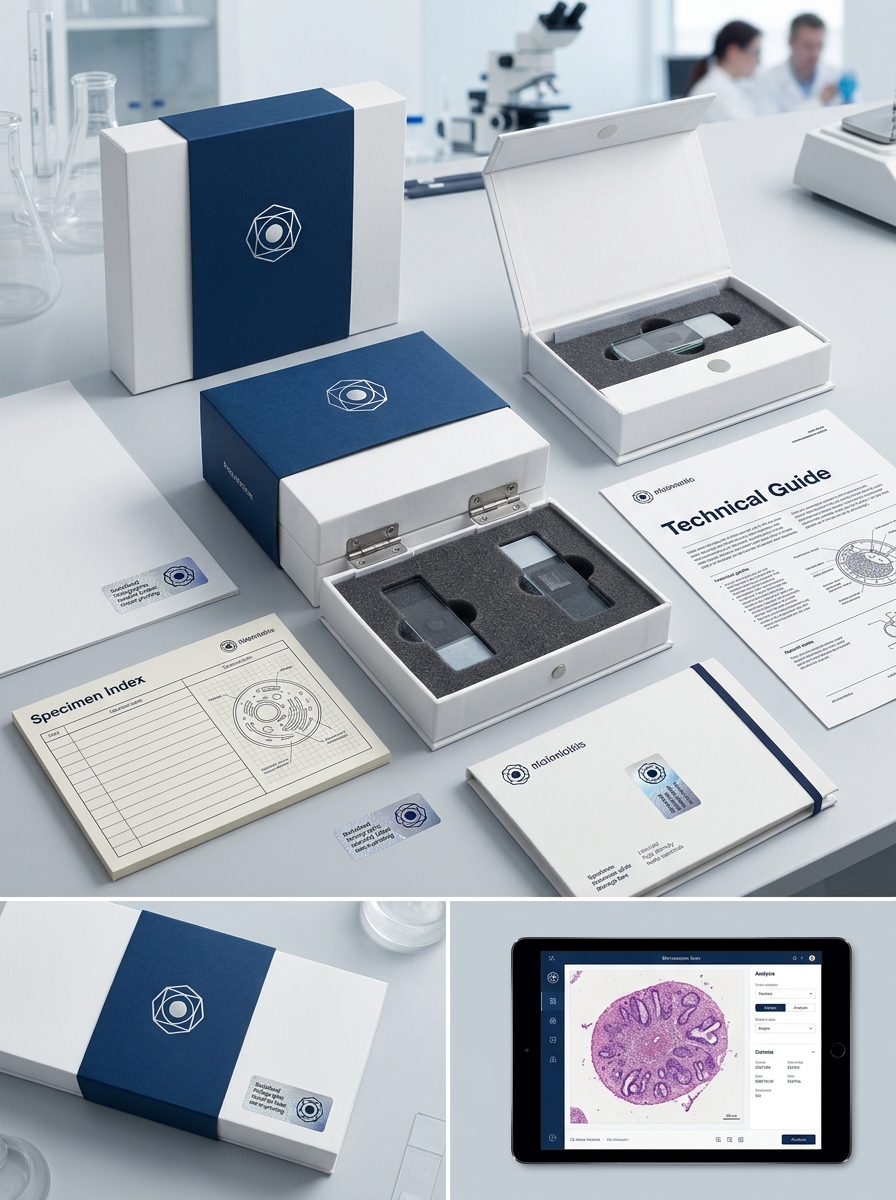 Microscope Slide Set Packaging Design: Essential Aesthetic and Functional Concepts Image