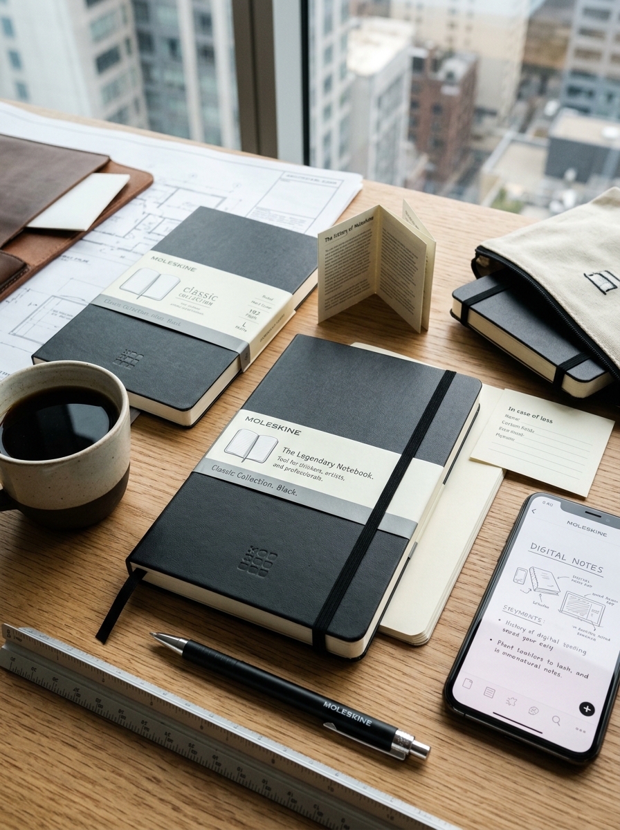 Mastering Moleskine Pocket Notebook Packaging Design and Visual Aesthetics Image