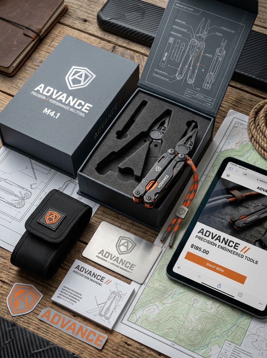 Multitool Pocket Knife Packaging Design: Best Practices for Aesthetics and Visual Concepts Image