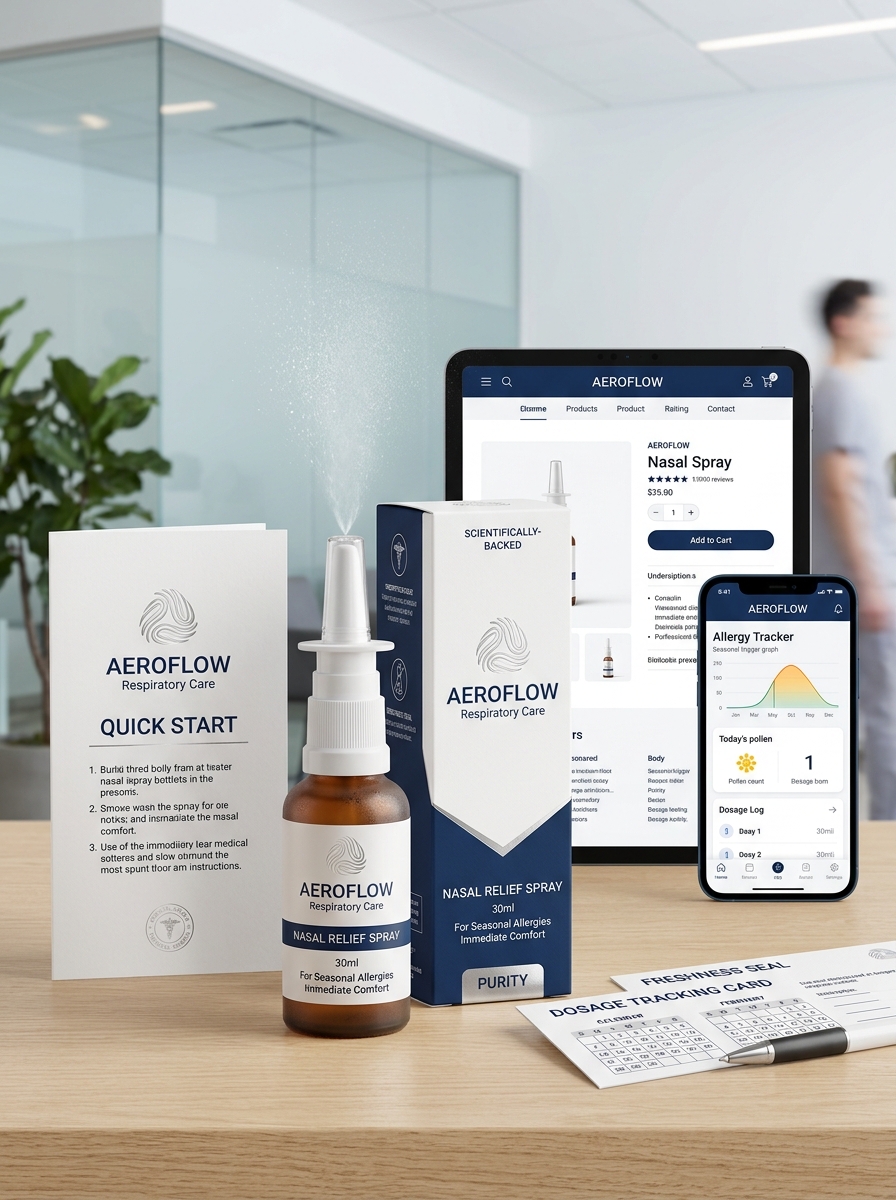 Innovative Nasal Spray Packaging: Design Aesthetics and Functional Concepts Image