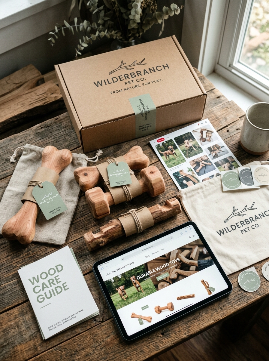 Natural Wood Chew Toy Packaging: Design Tips and Aesthetic Concept Essentials Image