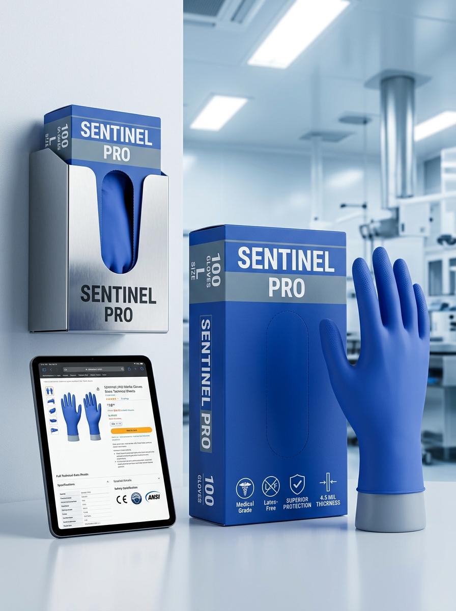 Nitrile Glove Packaging Design: Essential Concepts and Aesthetic Standards Image