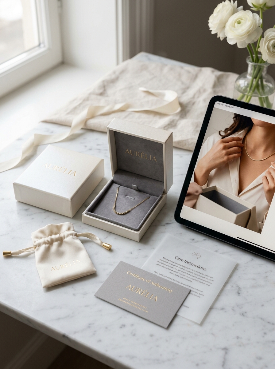 Pearl Drop Earring Packaging: Design Concepts and Aesthetic Standards for Luxury Brands Image