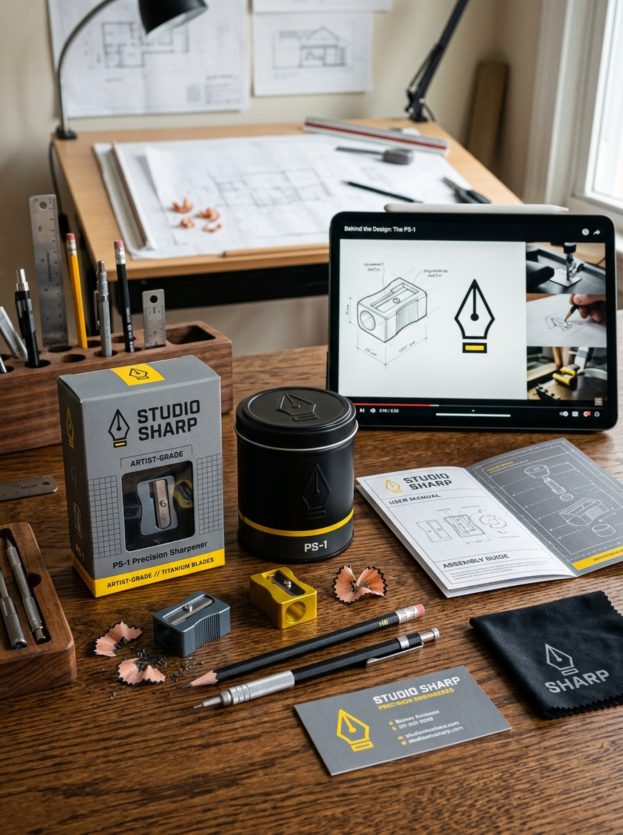 Optimizing Pencil Sharpener Packaging Design: Essential Concepts and Visual Aesthetics Image