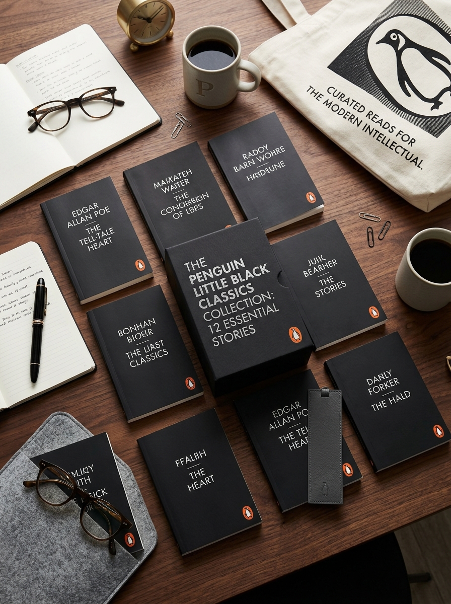 Mastering the Minimalist Aesthetic and Design Language of Penguin Little Black Classics Packaging Image