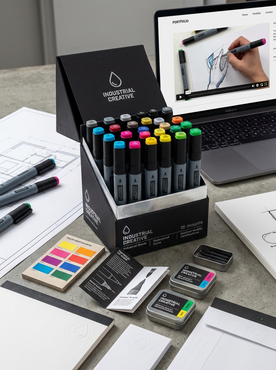 Permanent Marker Packaging: Design Concepts and Aesthetic Guidelines for Visual Impact Image